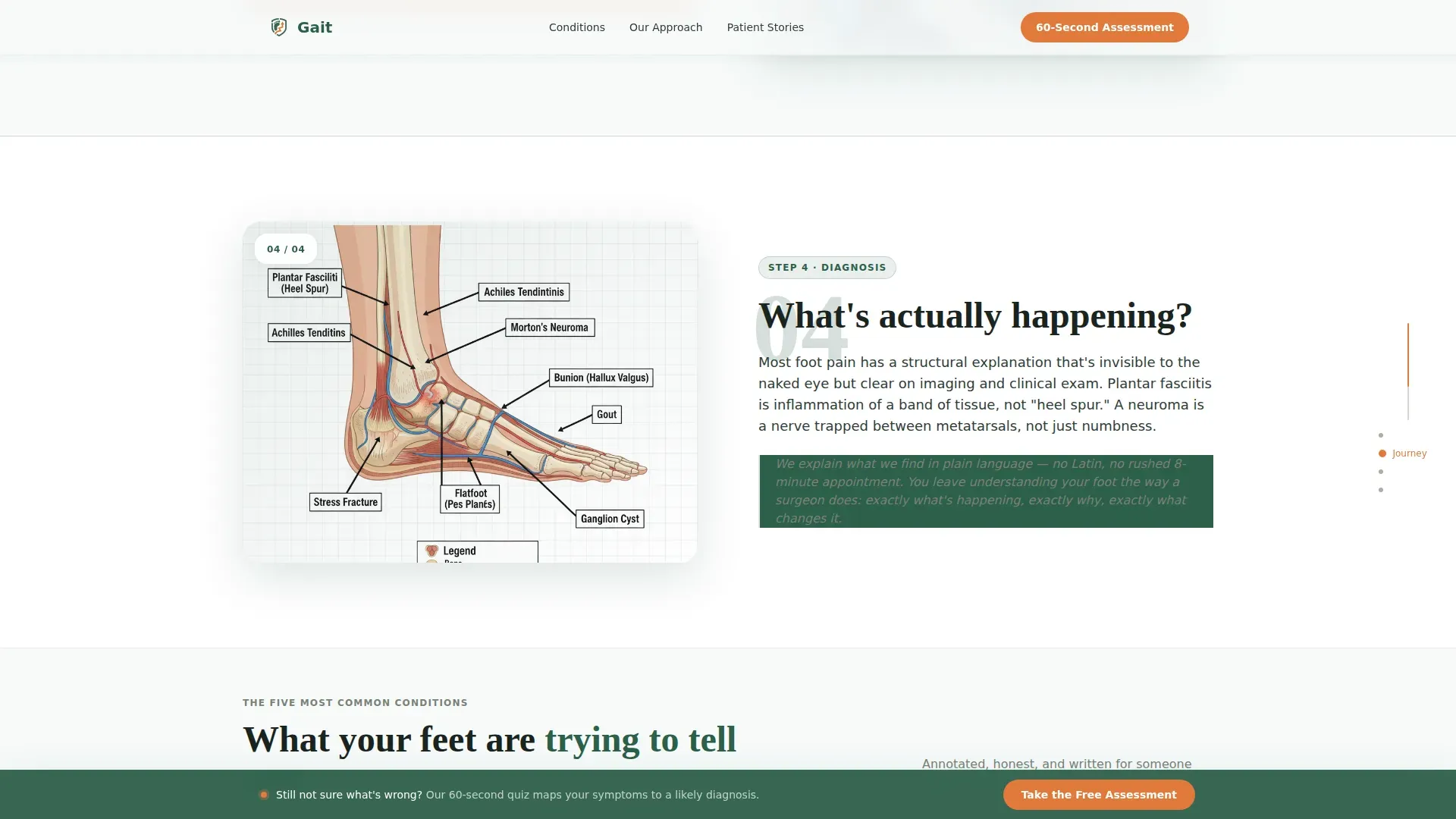 Foot & Ankle Specialist Landing Page Template