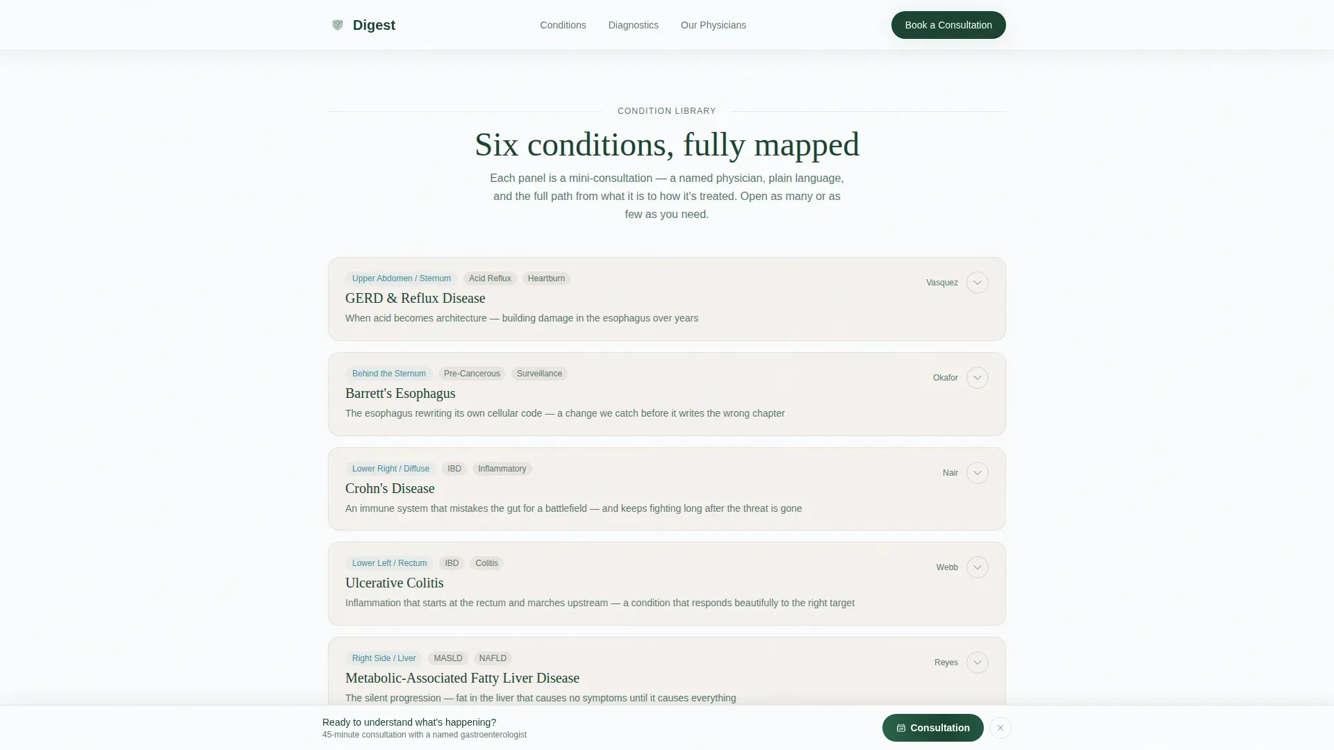 Gastroenterology Landing page Template