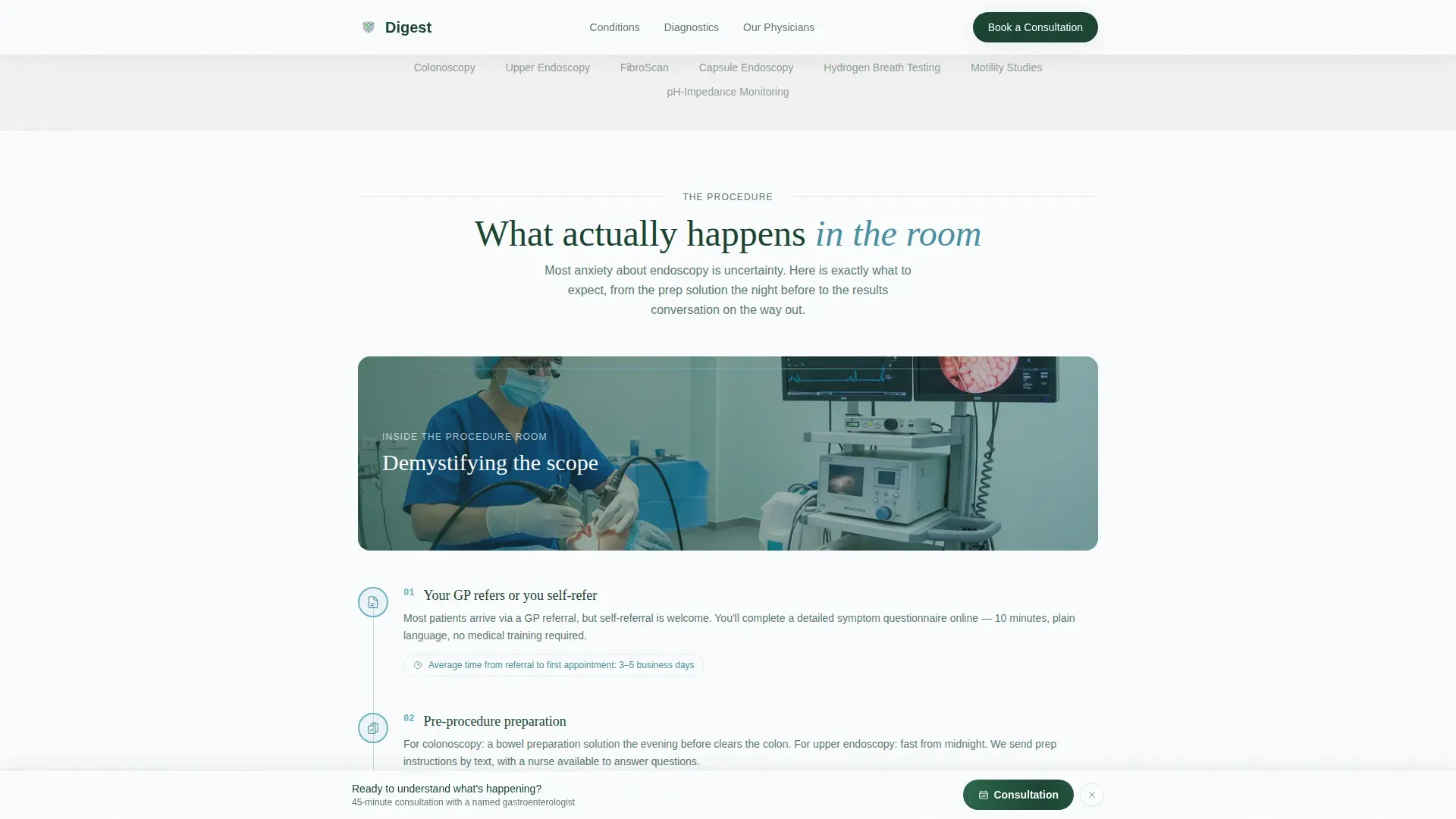 Gastroenterology Landing page Template