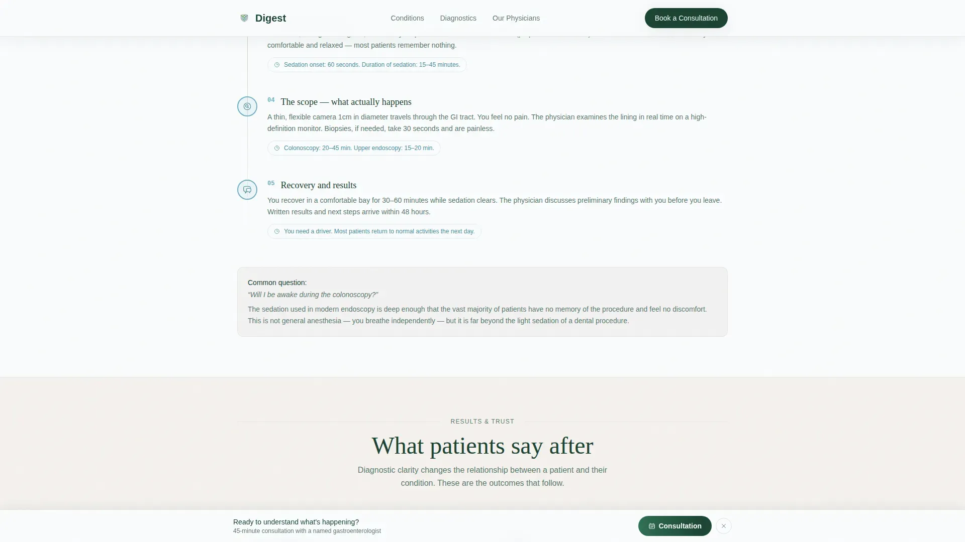 Gastroenterology Landing page Template