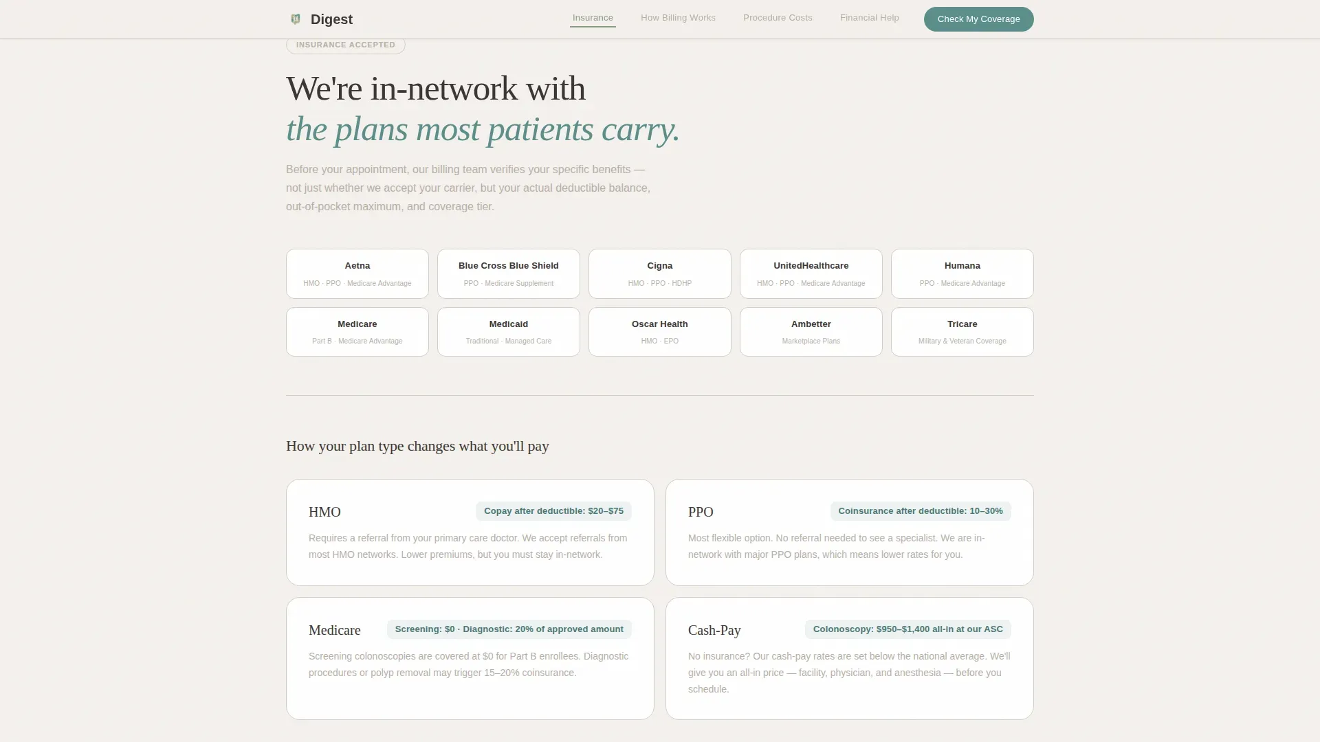 Billing Services Landing page Template