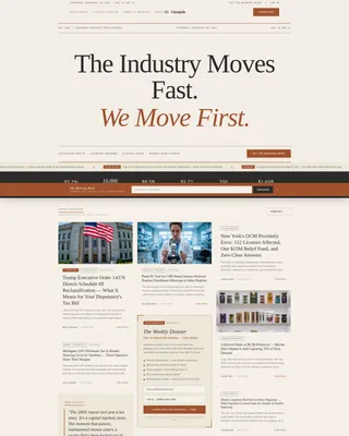 Cannabis Blog & Media Blog Website Template