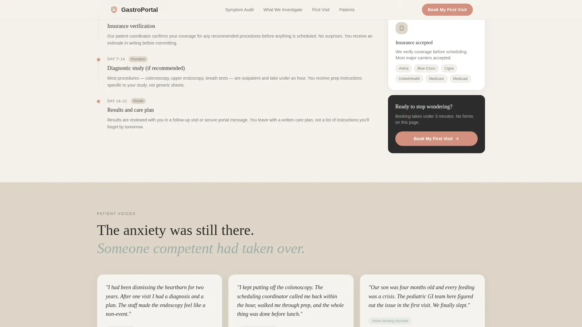Patient Portal Landing page Template