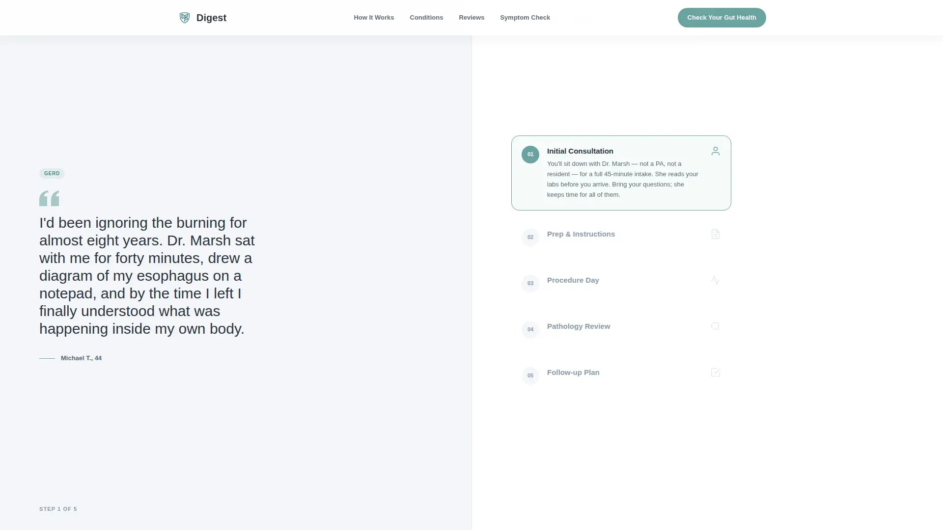 Practice Consultation Landing page Template