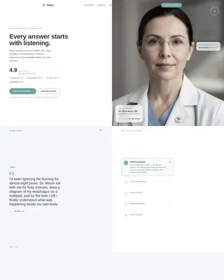Practice Consultation Landing page Template
