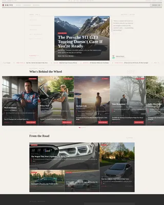 Auto & Mobility Blog Reviews Website Template