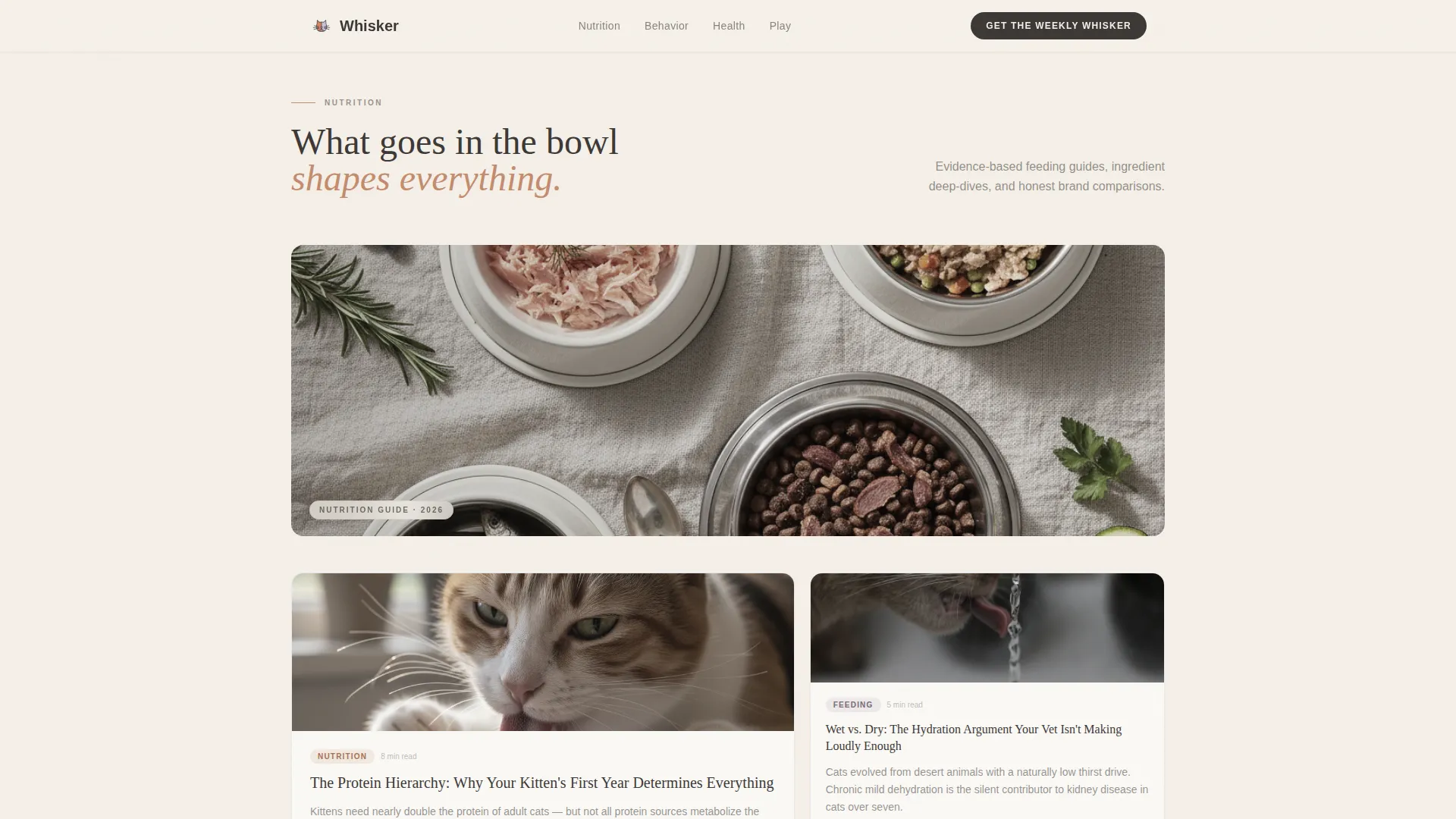 Pet & Animal Blog Blog Website Template