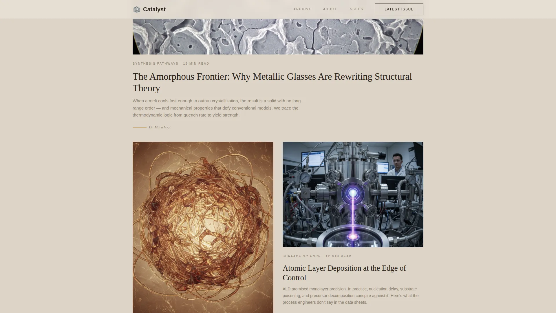 Science & Research Blog Blog Website Template