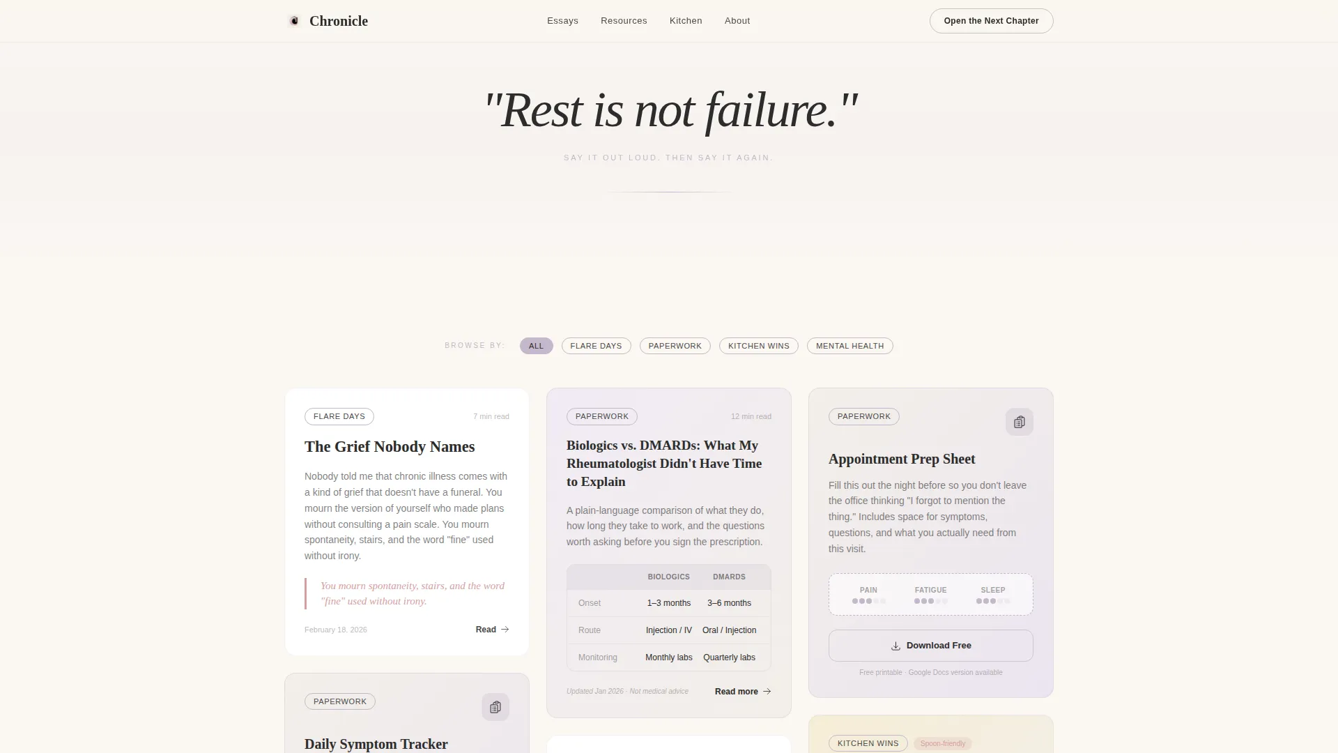 Health & Wellness Blog Blog Website Template