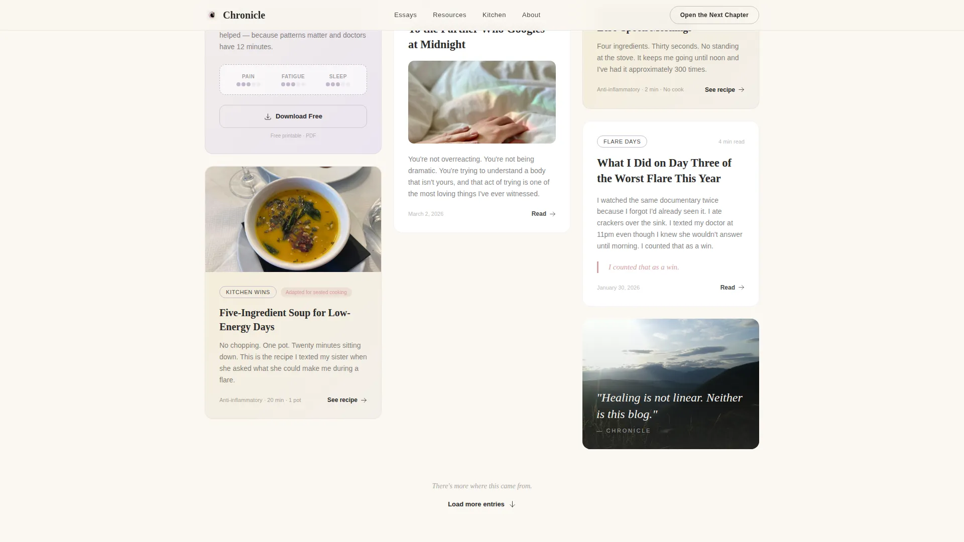 Health & Wellness Blog Blog Website Template