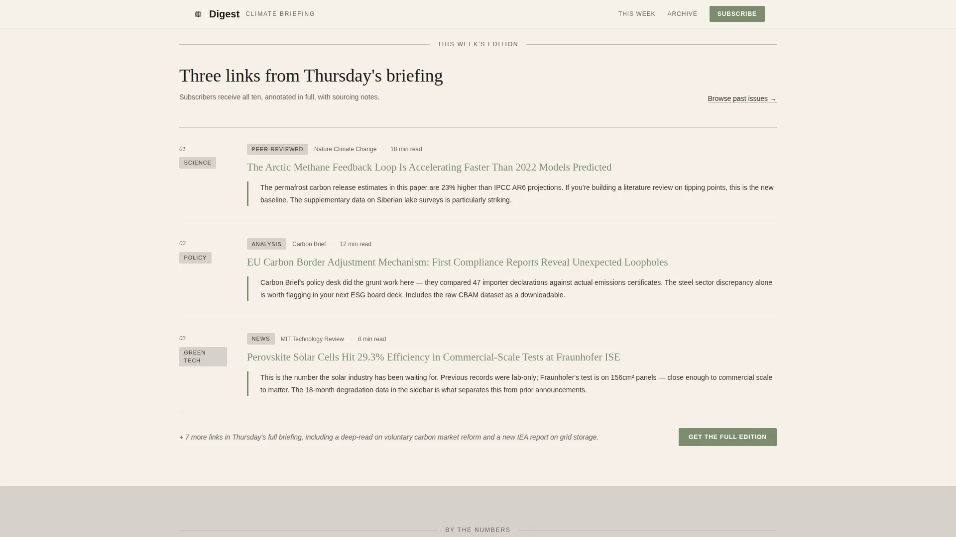 Climate & Sustainability Newsletter Advanced Blog Website Template