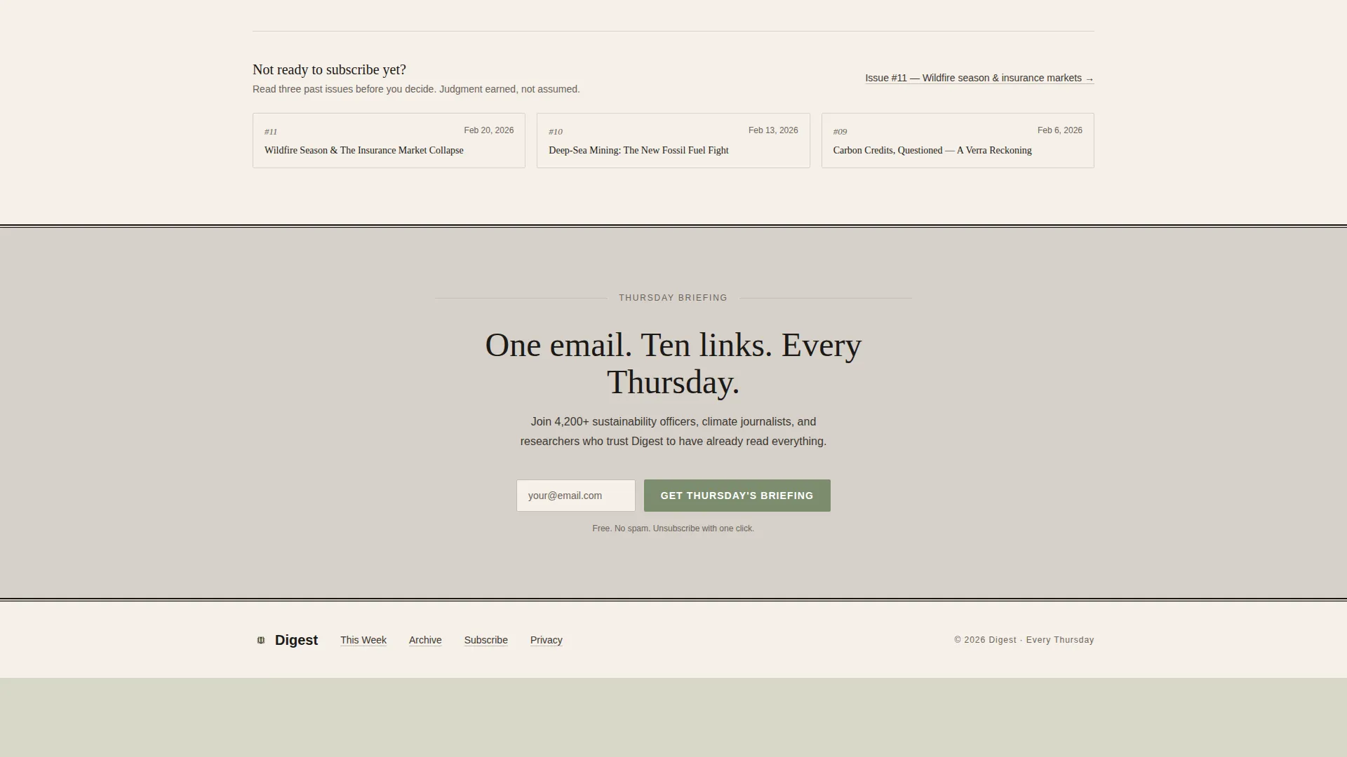 Climate & Sustainability Newsletter Advanced Blog Website Template