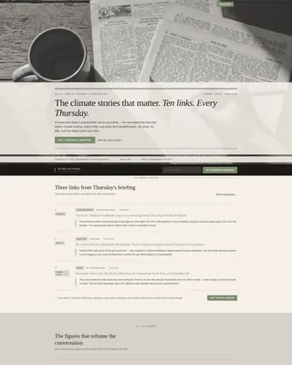 Climate & Sustainability Newsletter Advanced Blog Website Template
