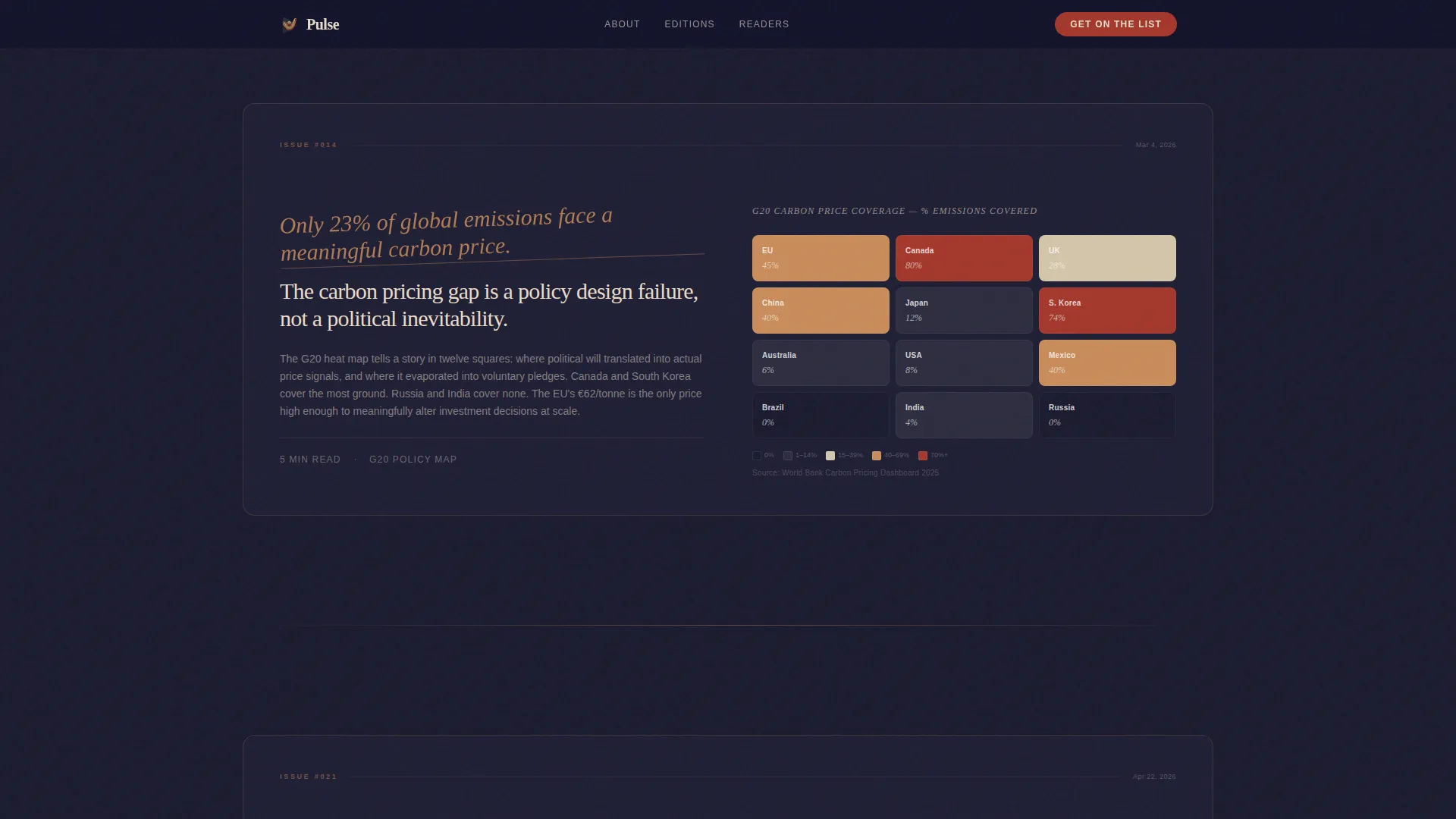 Climate & Sustainability Newsletter Pre-Launch Website Template