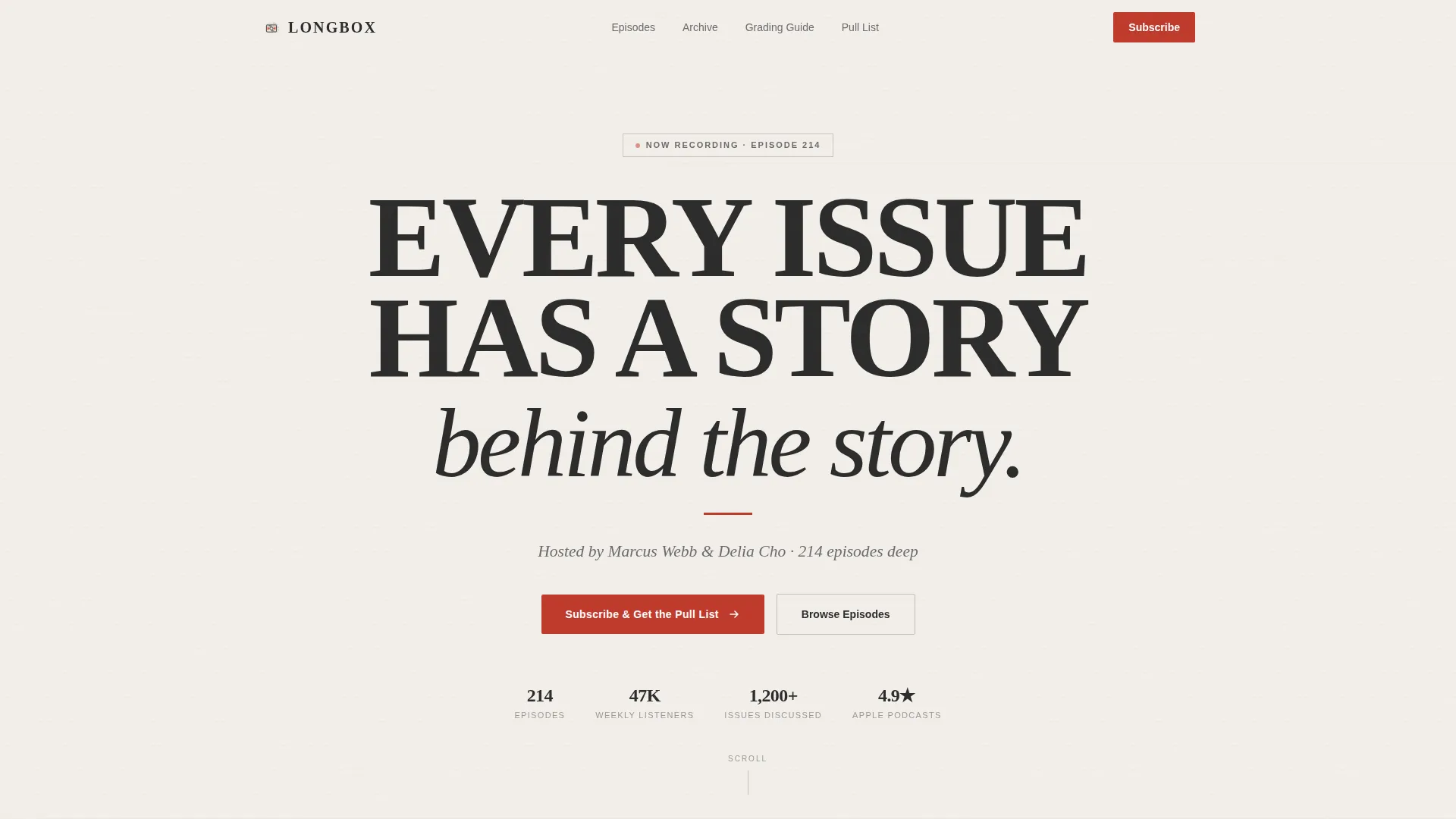 Collectors Podcast | Free Website Template | Rocket