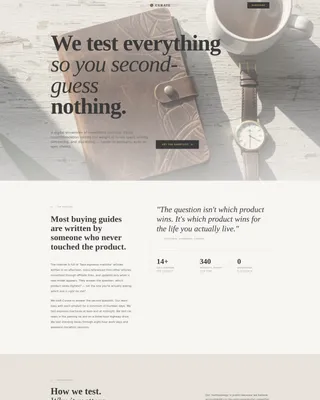 Review & Comparison Site Blog Website Template