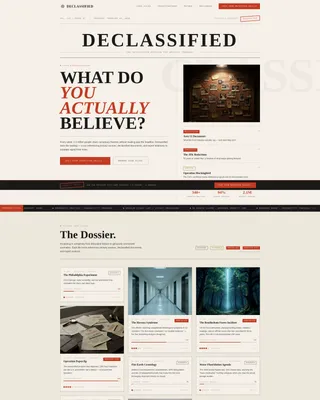 Conspiracy Theory Analysis Content Specialist Blog Website Template