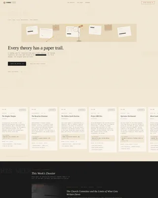 Conspiracy Theory Analysis Content Professional Website Template