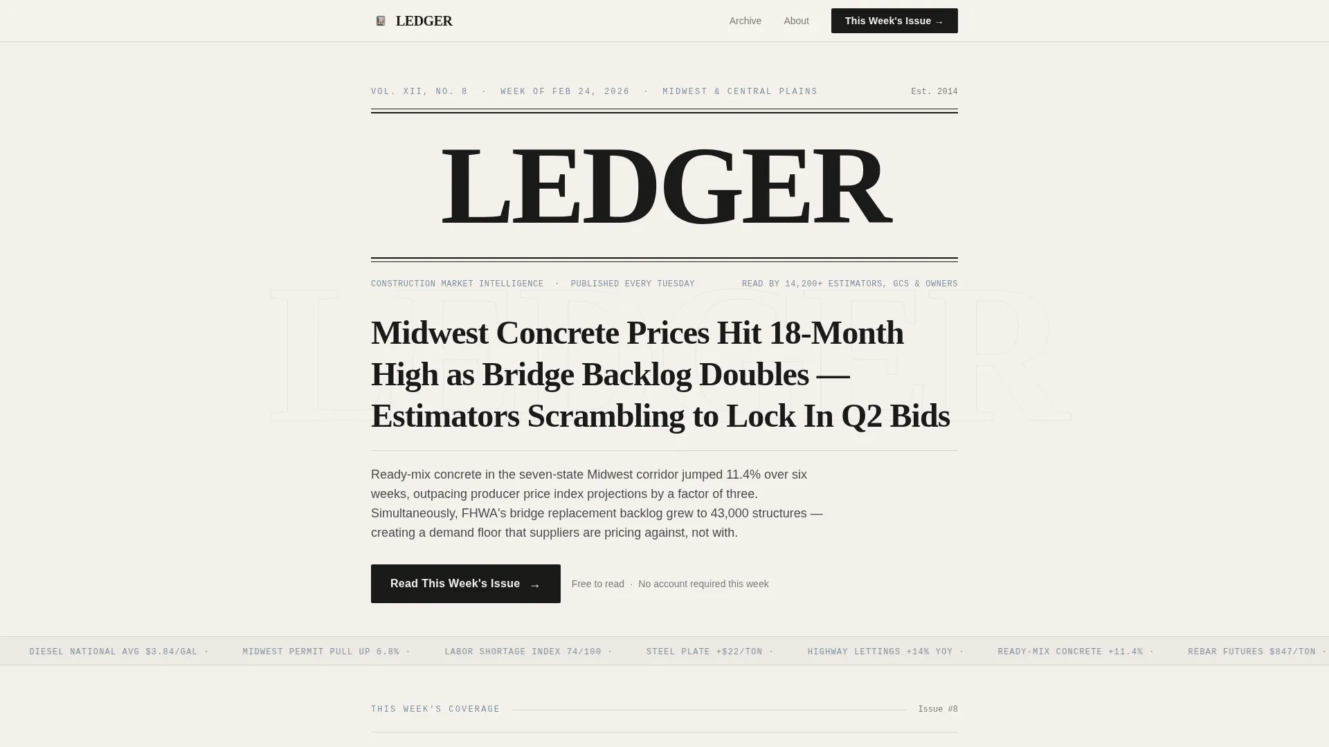 Construction Blog & Media Blog Website Template