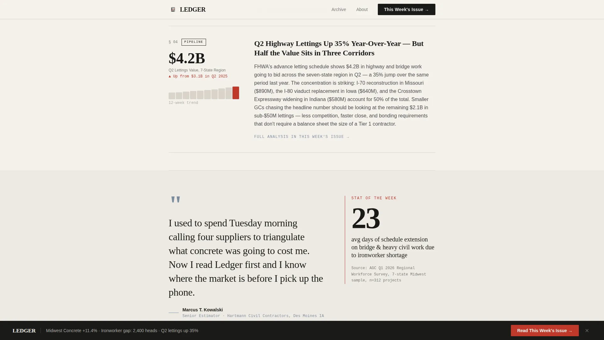 Construction Blog & Media Blog Website Template