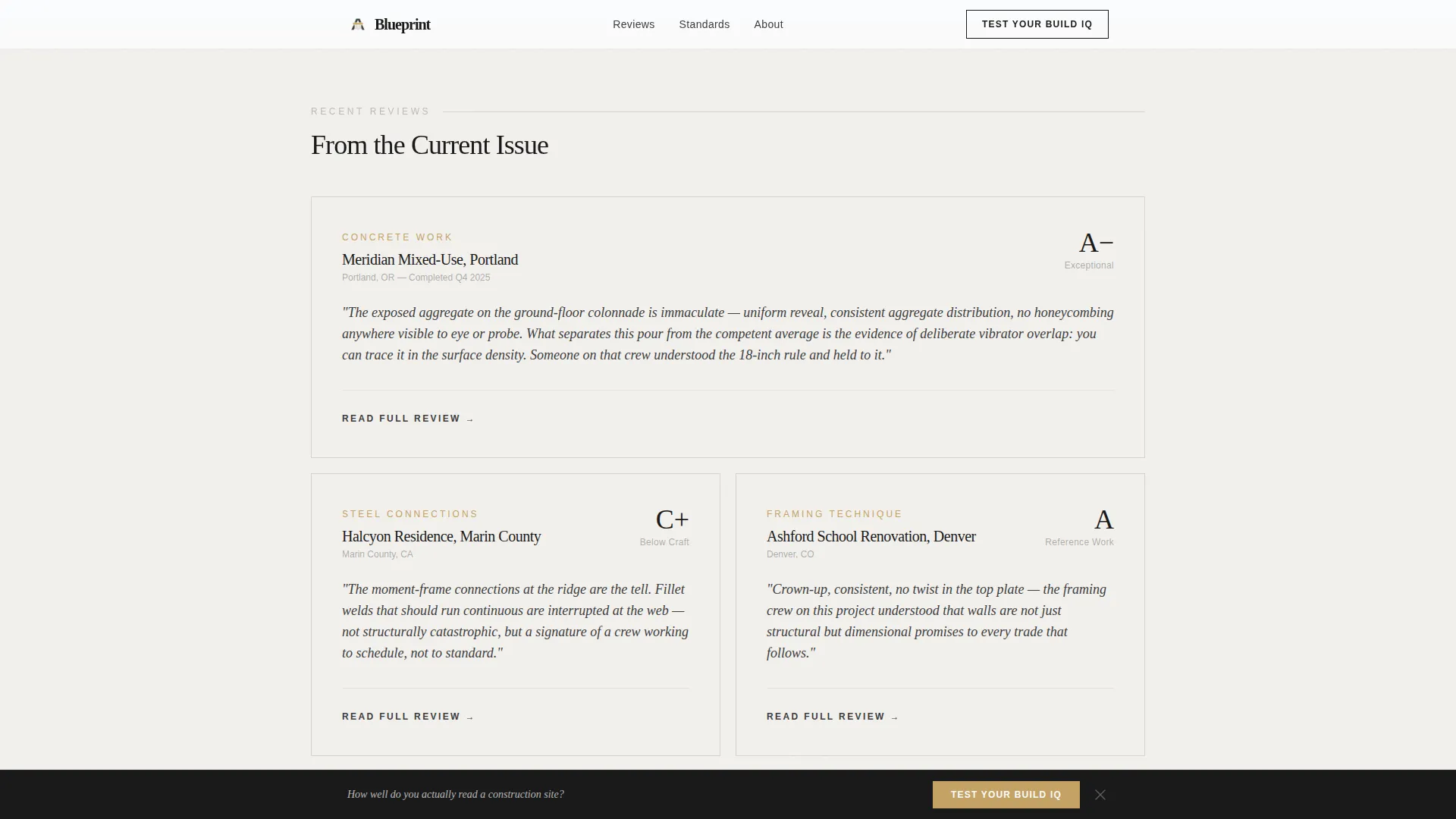 Construction Blog & Media Reviews Website Template