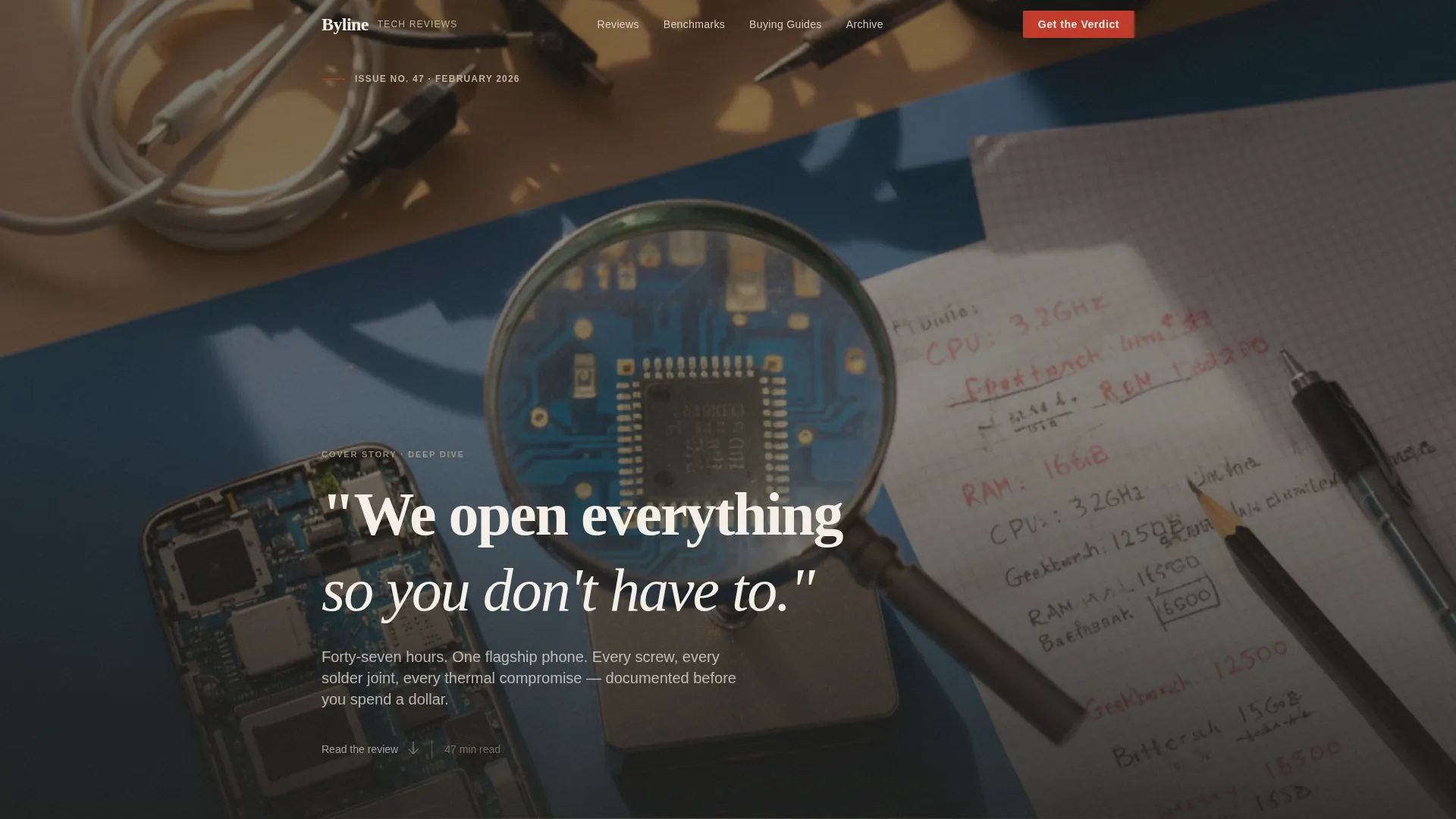 Tech & Gadget Blog Reviews Website Template