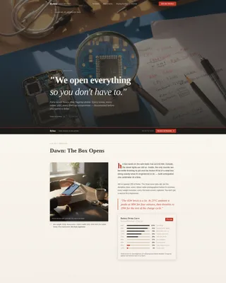 Tech & Gadget Blog Reviews Website Template