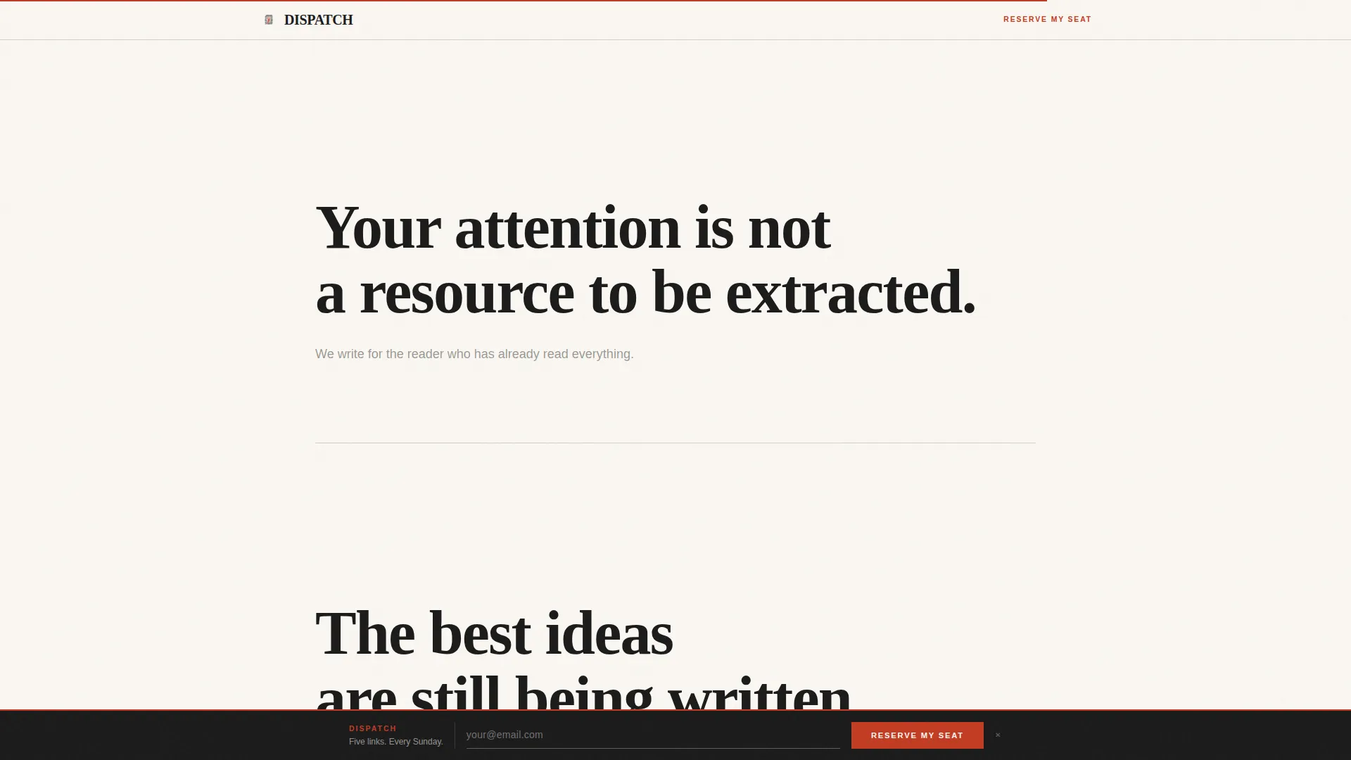 Creator Economy Newsletter Blog Website Template