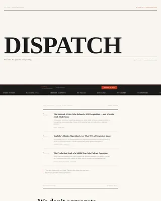 Creator Economy Newsletter Blog Website Template