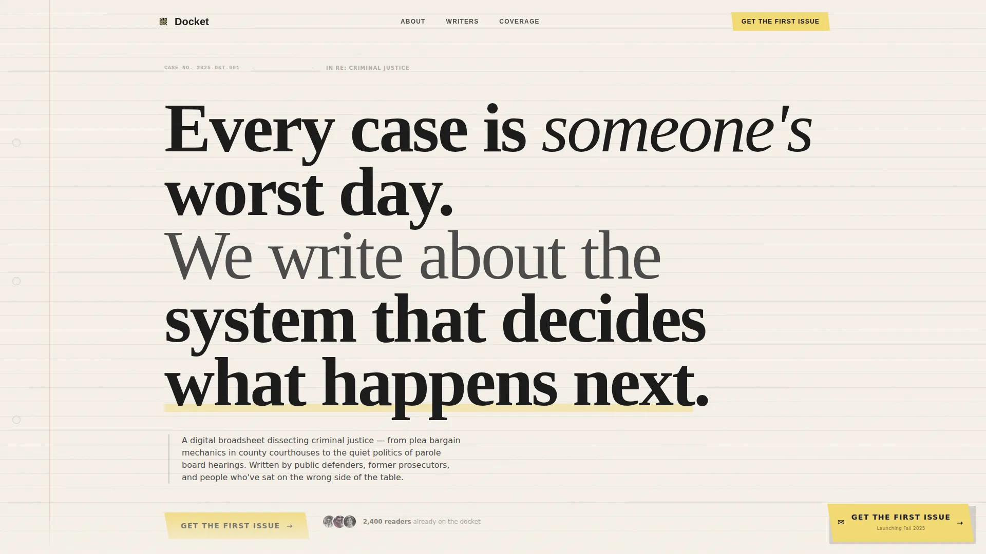 Legal & Policy Blog Pre-Launch Website Template