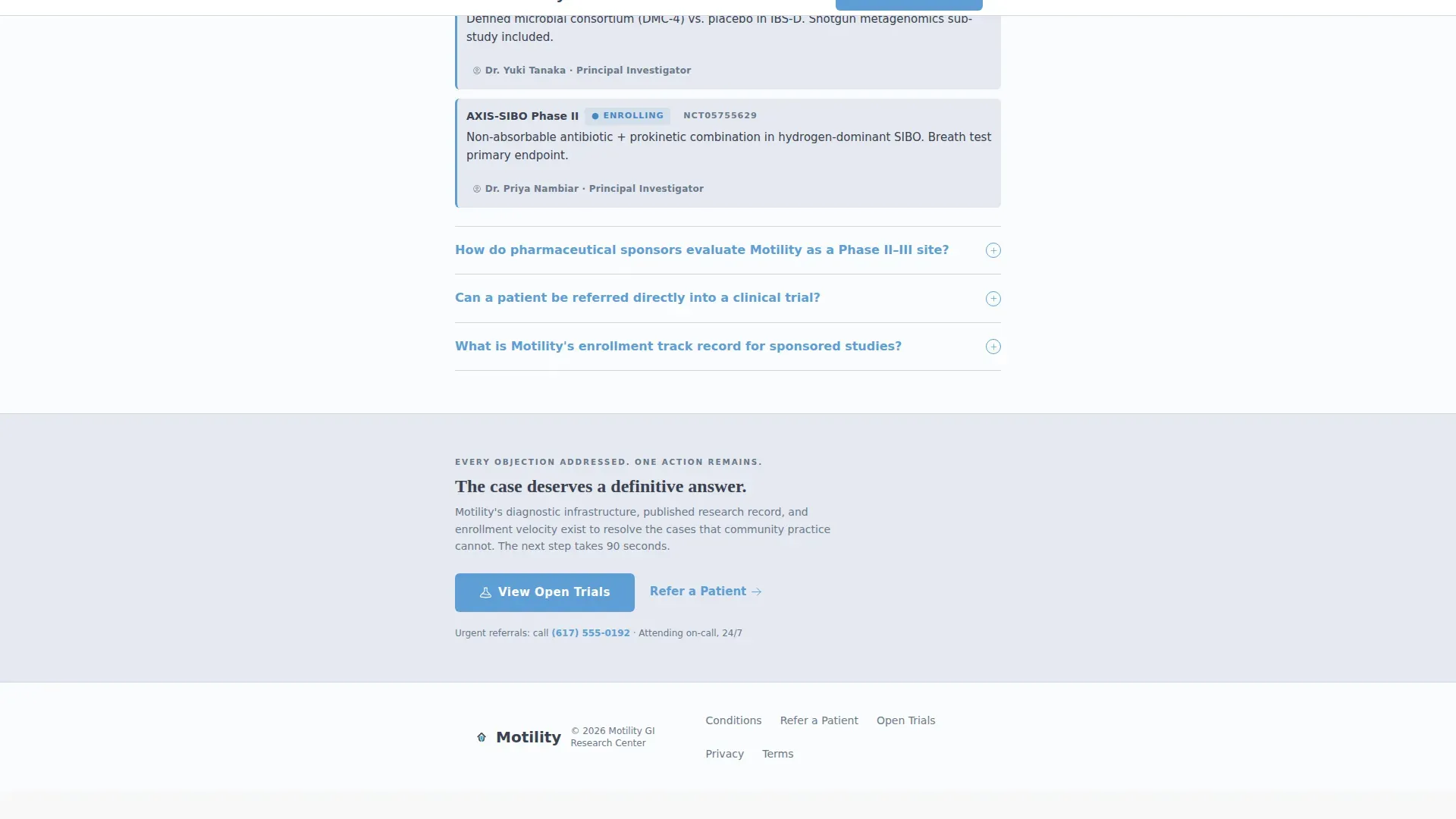 Gastroenterology Research Center Landing Page Template