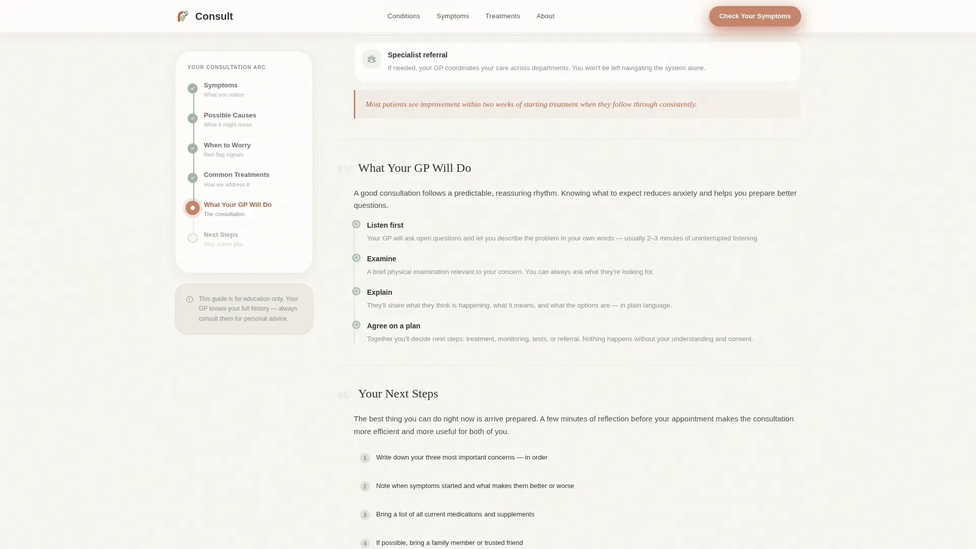 Specialist General Practitioner Appointment Booking Website Template