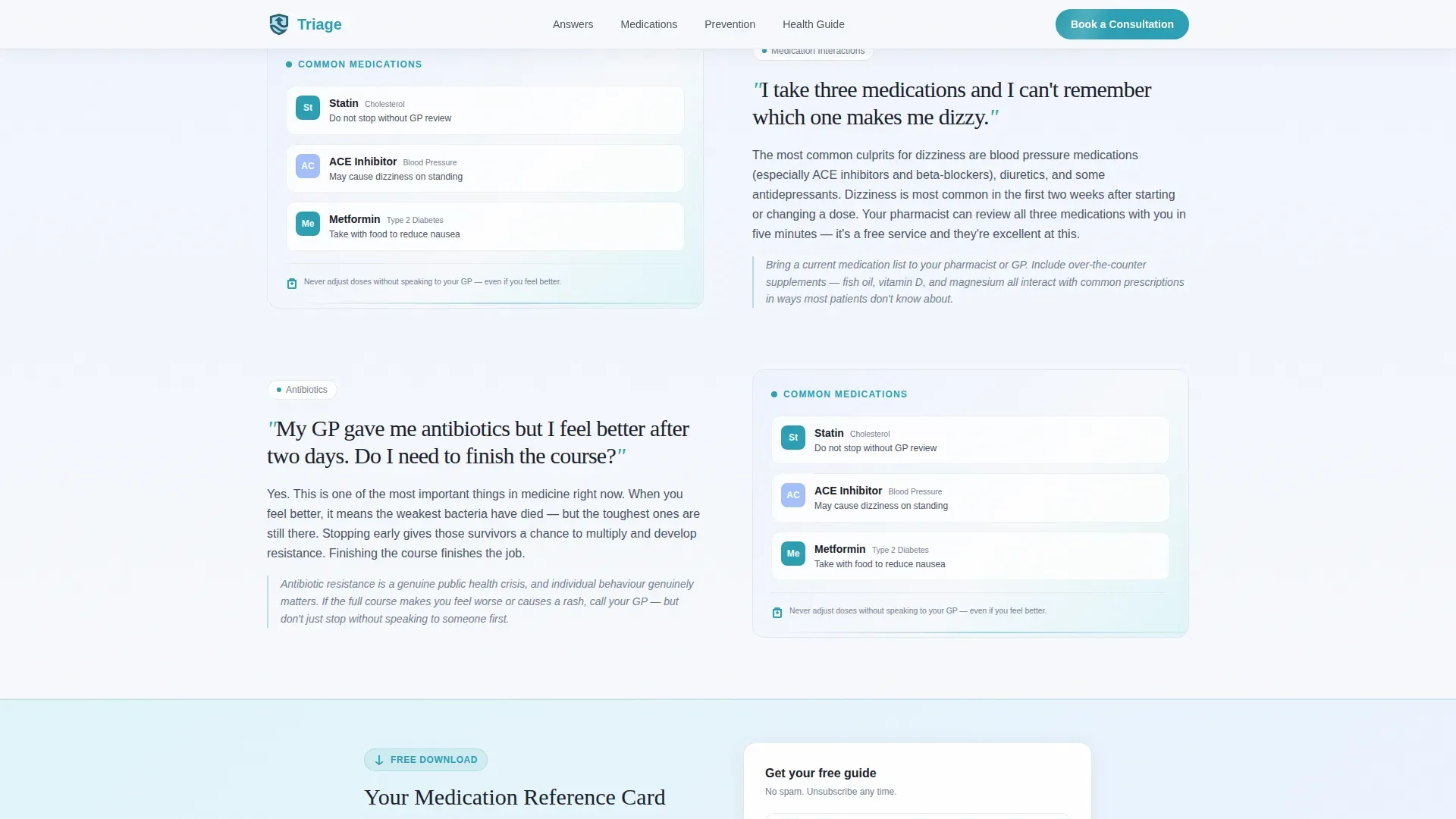General Practitioner Booking Website Template