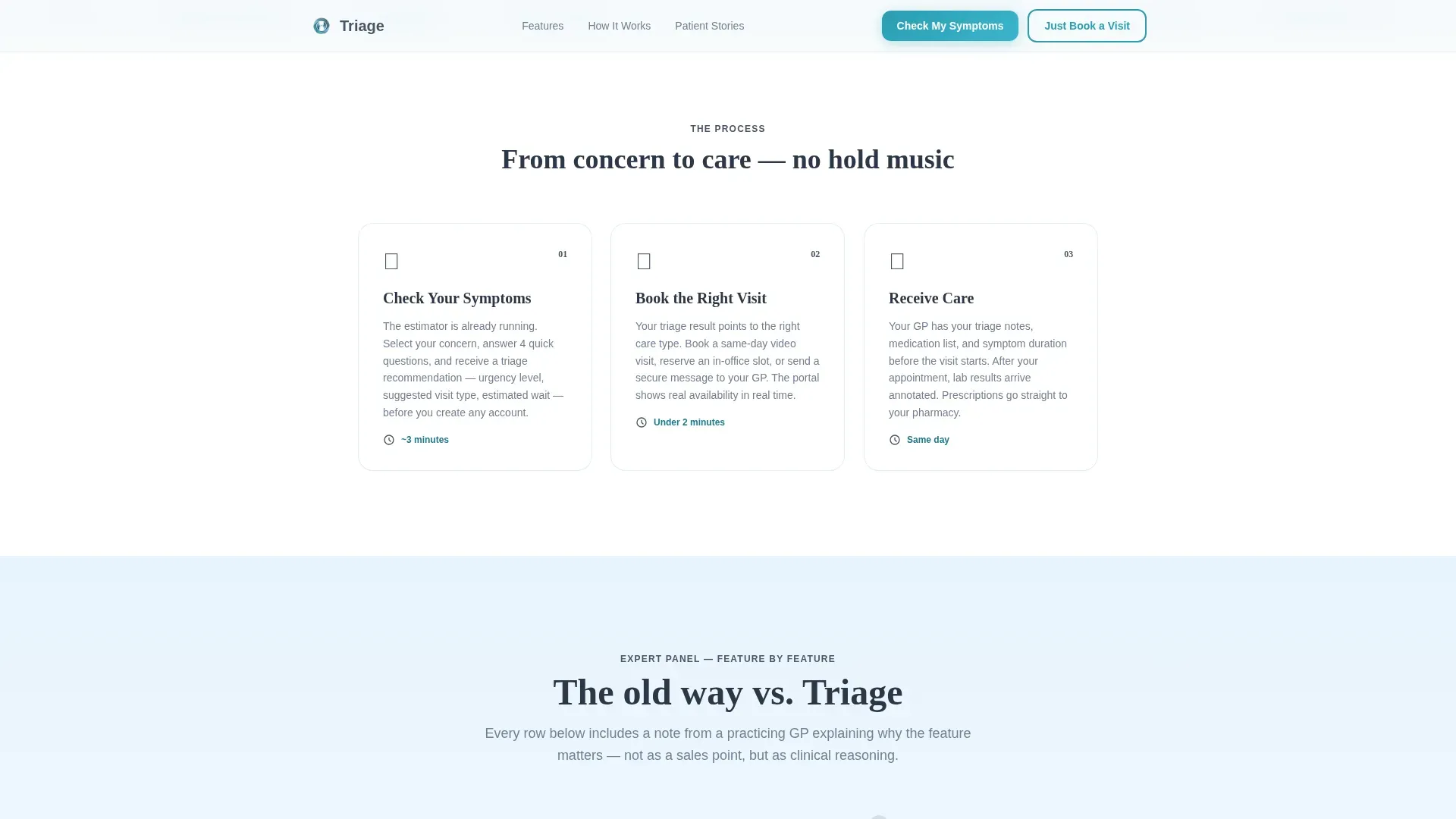 General Practitioner Comparison Website Template