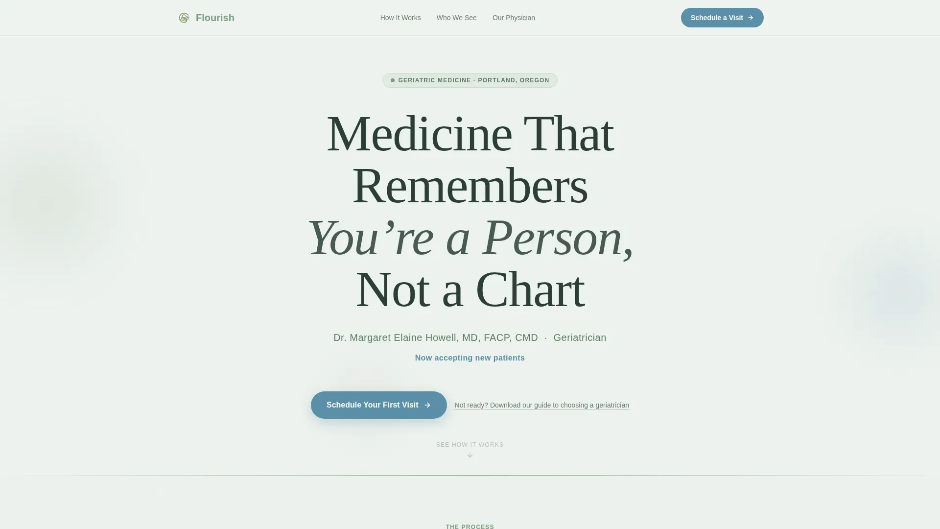 Geriatric Medicine Practice Website Template for Older Adults