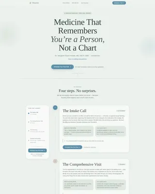 Geriatric Medicine Practice Website Template for Older Adults