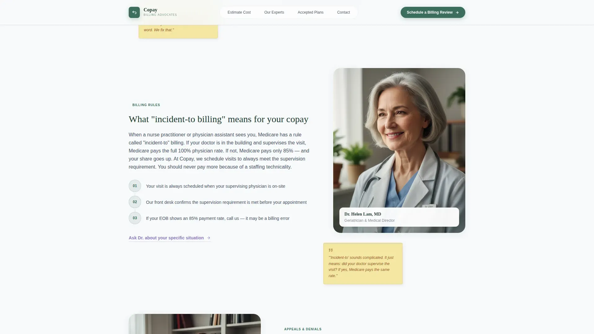 Billing Services Landing Page Template