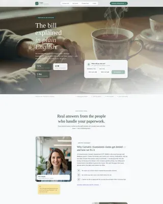 Billing Services Landing Page Template