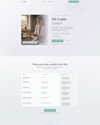 Geriatrician New Patient Welcome Landing Page Template