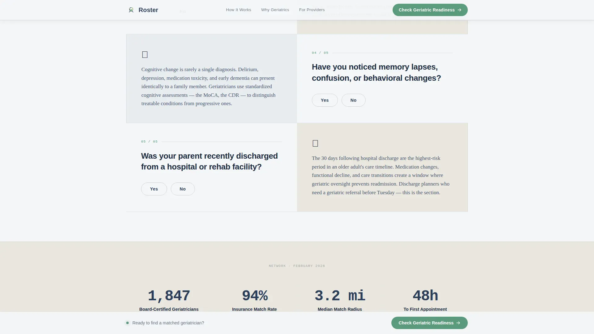 Geriatrician Provider Directory Landing Page Template