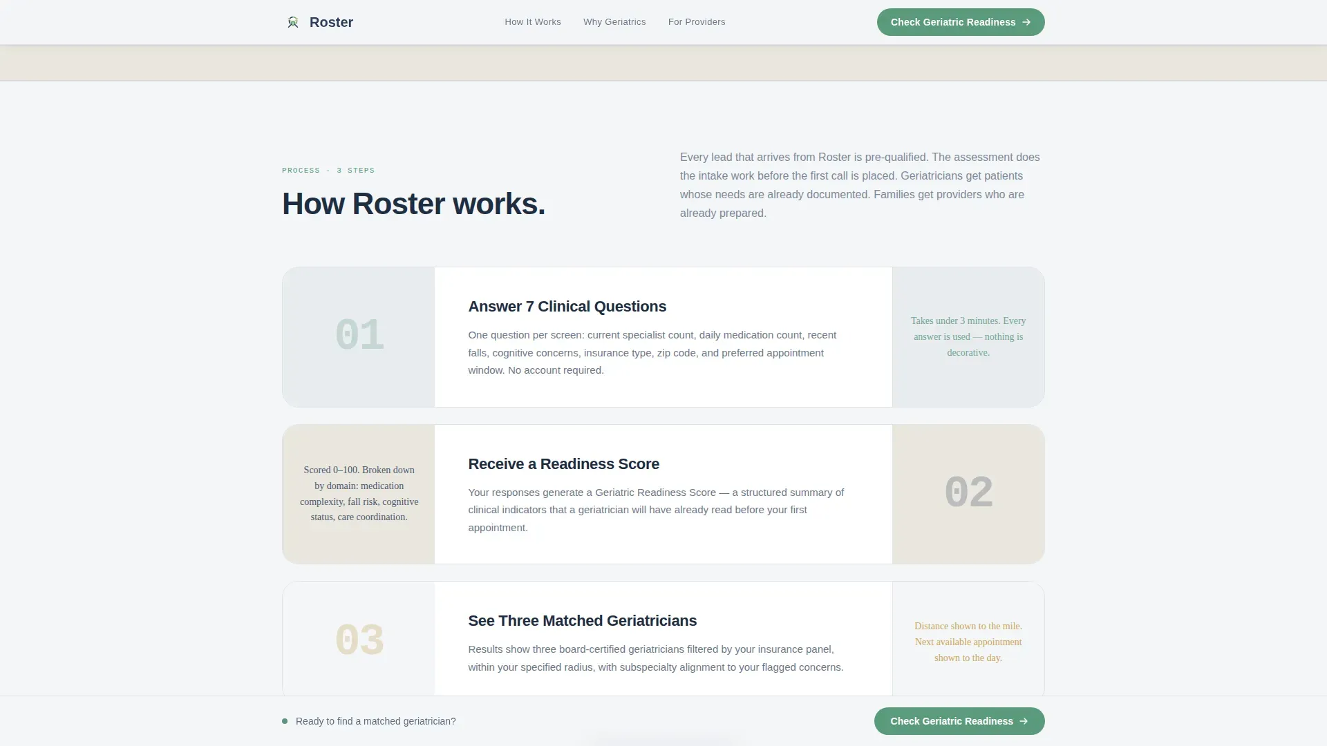 Geriatrician Provider Directory Landing Page Template