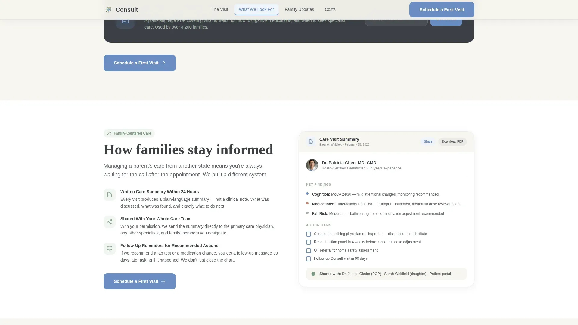 Virtual Consultation Landing Page Template