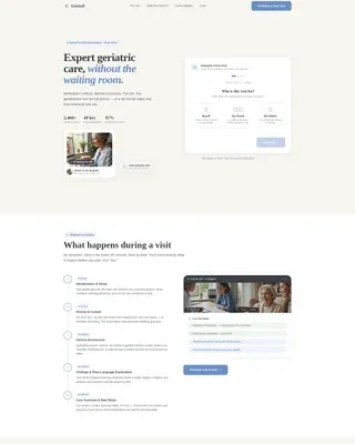 Virtual Consultation Landing Page Template