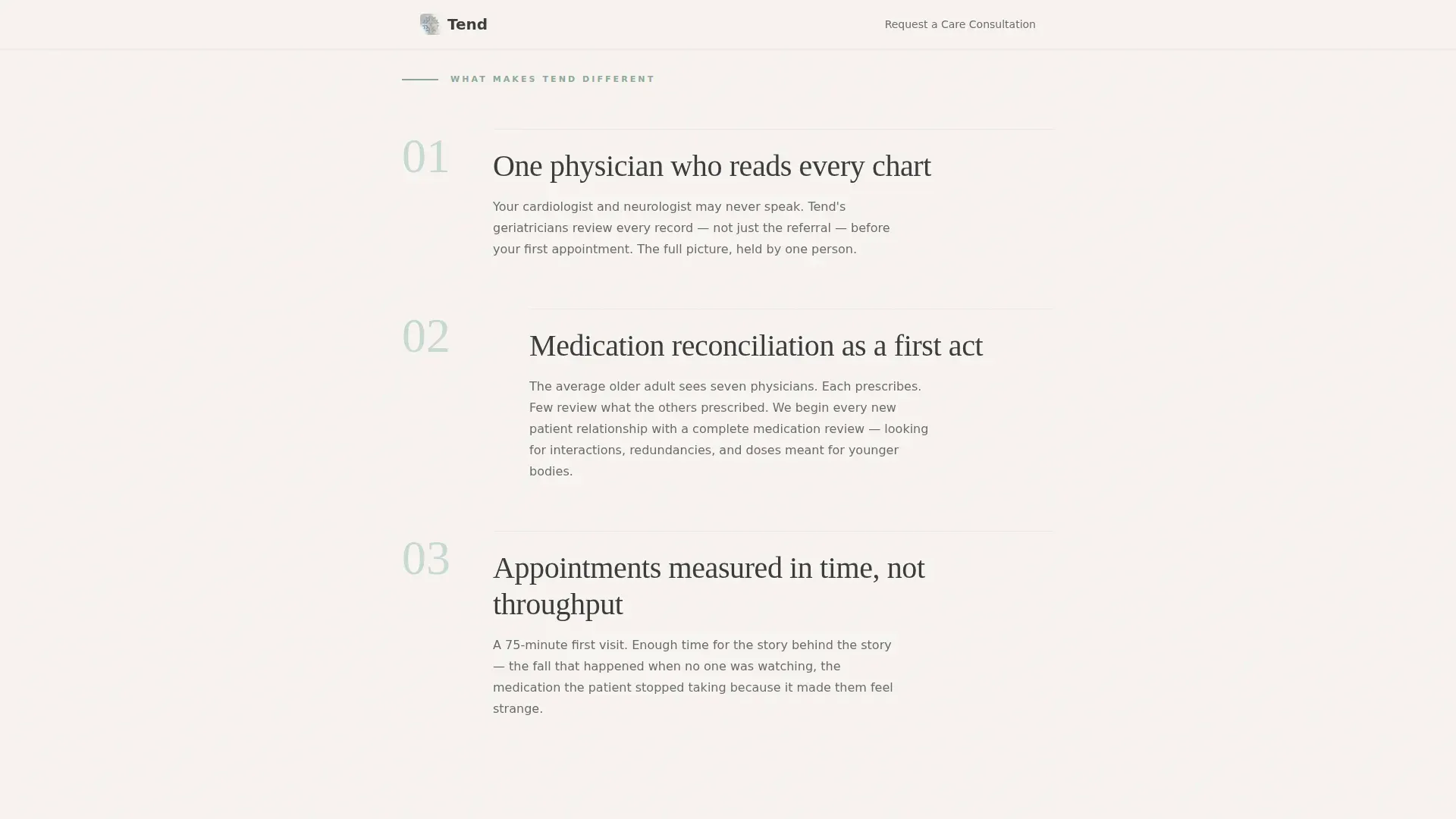 Geriatrics Clinic Landing Page Template | Soft Mist