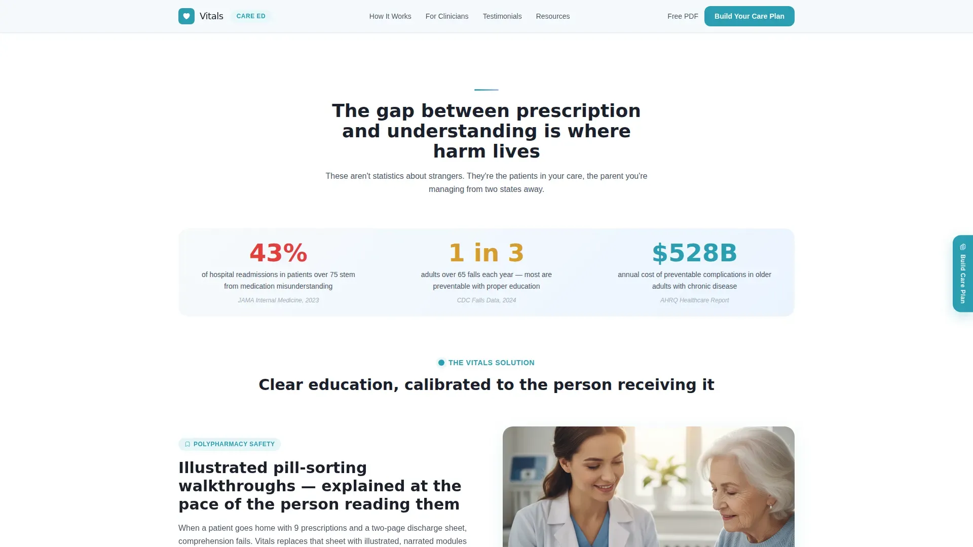 Geriatrics Patient Education Landing Page Template