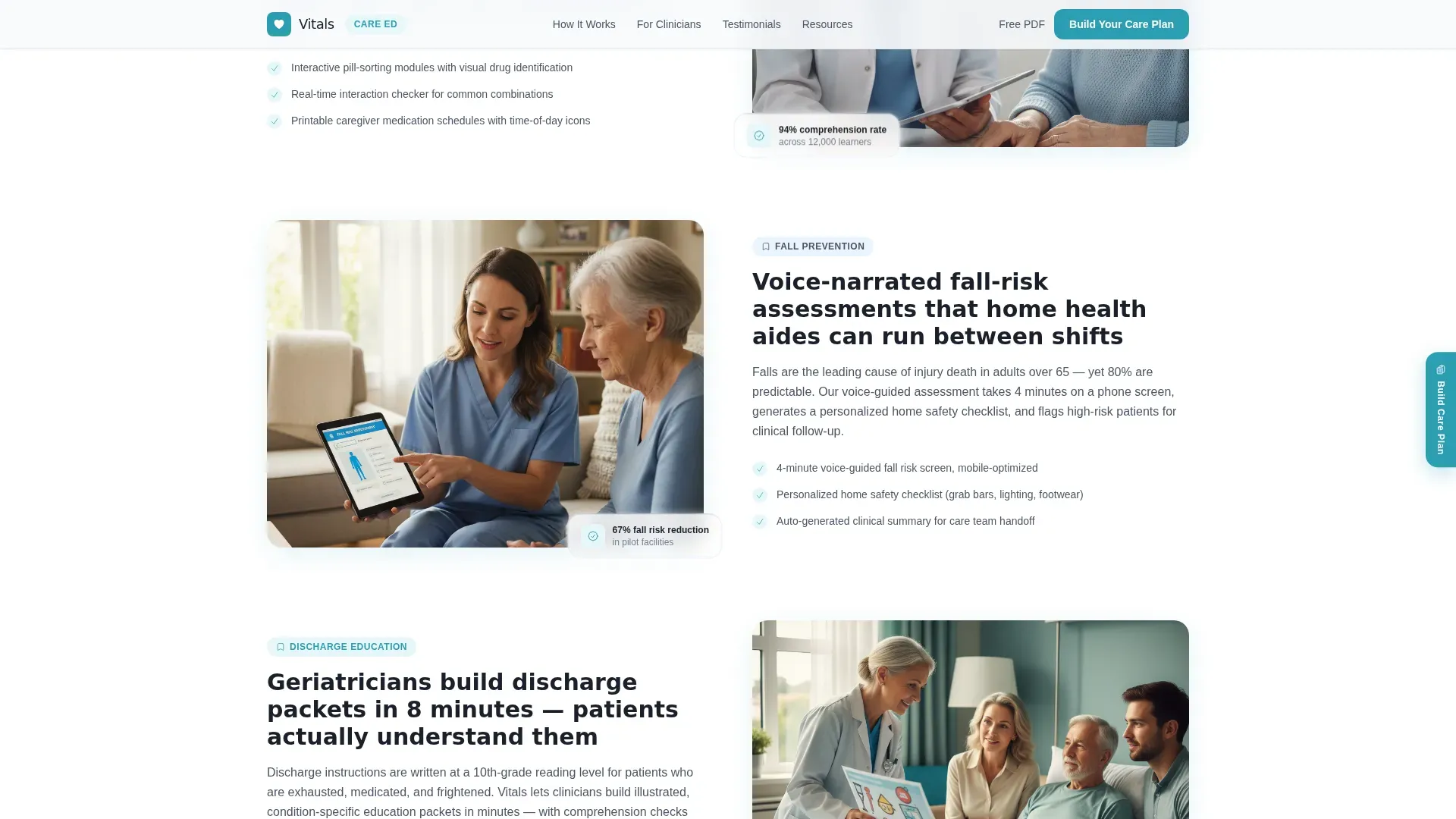 Geriatrics Patient Education Landing Page Template