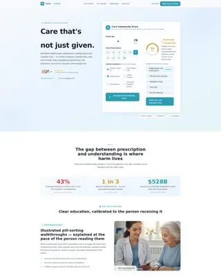 Geriatrics Patient Education Landing Page Template
