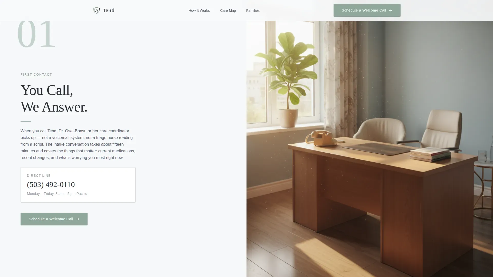 Geriatrics Private Practice Landing Page Template