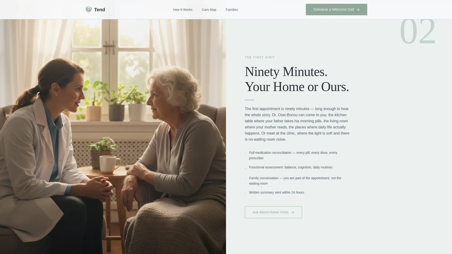 Geriatrics Private Practice Landing Page Template