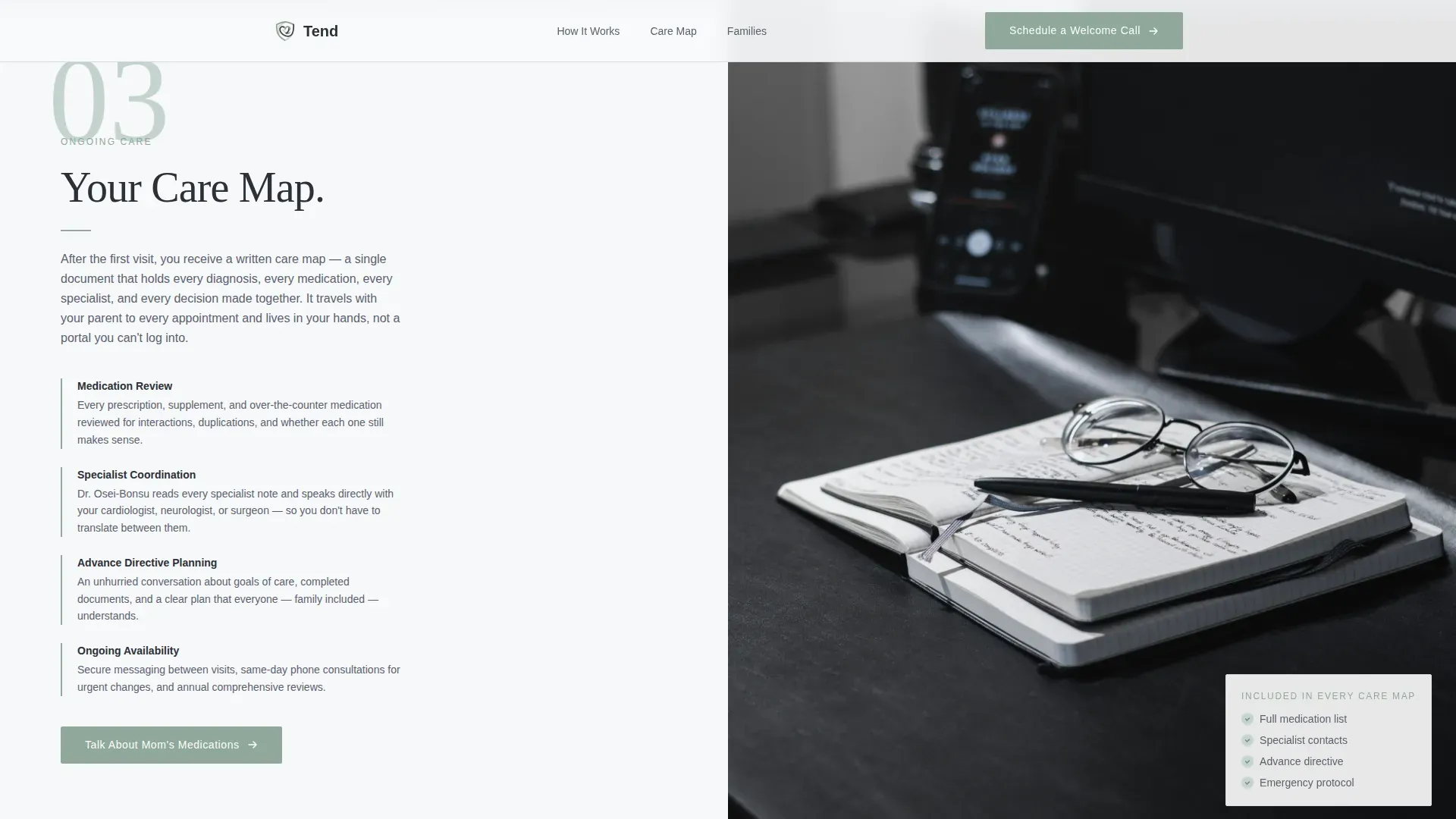 Geriatrics Private Practice Landing Page Template